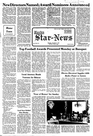 Electra Star-News (Electra, Tex.), Vol. 70, No. 19, Ed. 1 Thursday, December 8, 1977