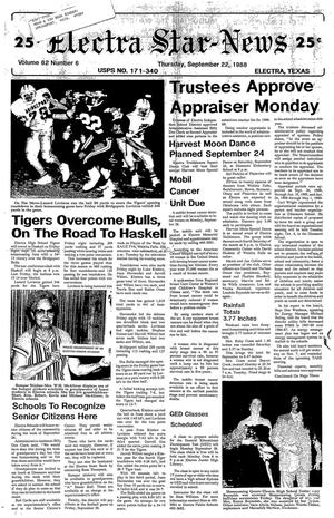 Electra Star-News (Electra, Tex.), Vol. 82, No. 6, Ed. 1 Thursday, September 22, 1988