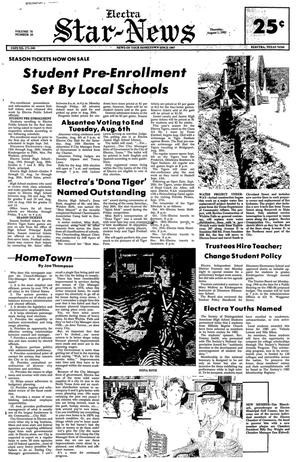 Electra Star-News (Electra, Tex.), Vol. 78, No. 50, Ed. 1 Thursday, August 1, 1985