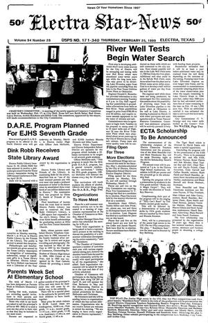 Electra Star-News (Electra, Tex.), Vol. 94, No. 28, Ed. 1 Thursday, February 25, 1999