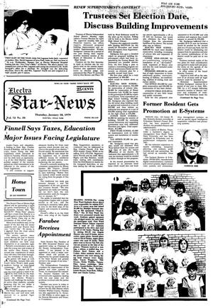 Electra Star-News (Electra, Tex.), Vol. 72, No. 24, Ed. 1 Thursday, January 18, 1979