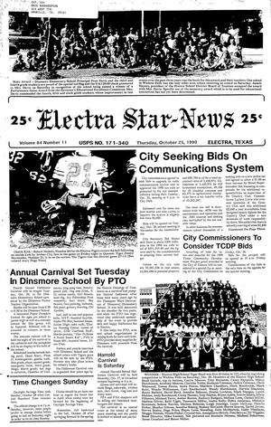 Primary view of object titled 'Electra Star-News (Electra, Tex.), Vol. 84, No. 11, Ed. 1 Thursday, October 25, 1990'.