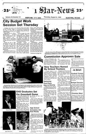 Electra Star-News (Electra, Tex.), Vol. 83, No. 52, Ed. 1 Thursday, August 9, 1990