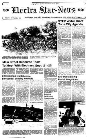 Electra Star-News (Electra, Tex.), Vol. 92, No. 5, Ed. 1 Thursday, September 17, 1998