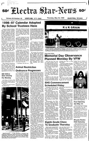 Electra Star-News (Electra, Tex.), Vol. 89, No. 40, Ed. 1 Thursday, May 23, 1996