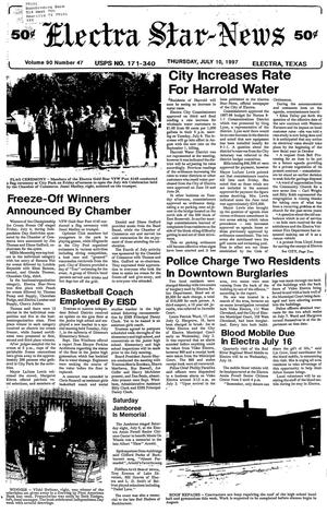 Electra Star-News (Electra, Tex.), Vol. 90, No. 47, Ed. 1 Thursday, July 10, 1997