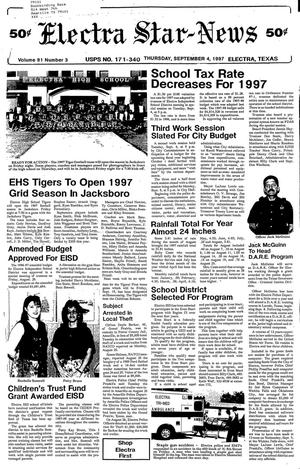 Electra Star-News (Electra, Tex.), Vol. 91, No. 3, Ed. 1 Thursday, September 4, 1997