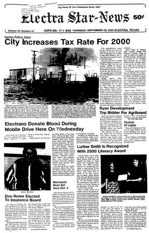 Electra Star-News (Electra, Tex.), Vol. 94, No. 7, Ed. 1 Thursday, September 28, 2000
