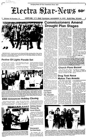 Electra Star-News (Electra, Tex.), Vol. 94, No. 14, Ed. 1 Thursday, November 16, 2000