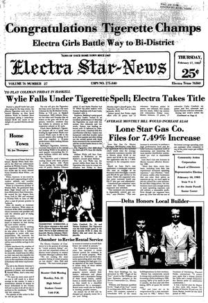 Electra Star-News (Electra, Tex.), Vol. 76, No. 27, Ed. 1 Thursday, February 17, 1983