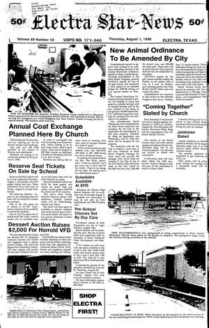 Electra Star-News (Electra, Tex.), Vol. 89, No. 50, Ed. 1 Thursday, August 1, 1996