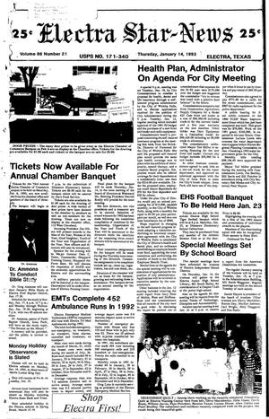 Electra Star-News (Electra, Tex.), Vol. 86, No. 21, Ed. 1 Thursday, January 14, 1993