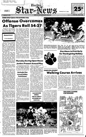 Electra Star-News (Electra, Tex.), Vol. 79, No. 14, Ed. 1 Thursday, November 21, 1985