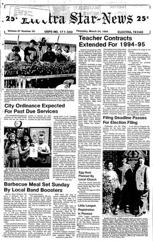 Electra Star-News (Electra, Tex.), Vol. 87, No. 30, Ed. 1 Thursday, March 24, 1994