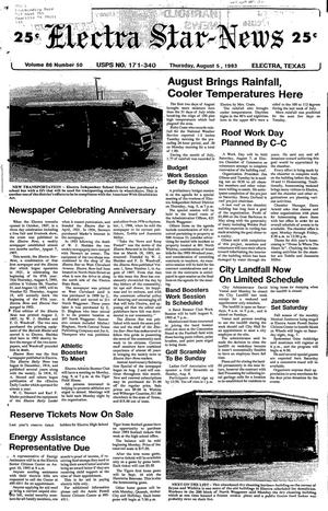 Electra Star-News (Electra, Tex.), Vol. 86, No. 50, Ed. 1 Thursday, August 5, 1993
