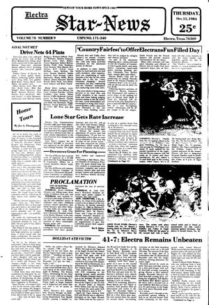 Electra Star-News (Electra, Tex.), Vol. 78, No. 9, Ed. 1 Thursday, October 11, 1984
