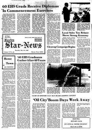Electra Star-News (Electra, Tex.), Vol. 73, No. 42, Ed. 1 Thursday, May 29, 1980