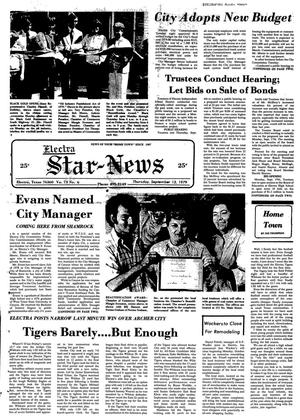 Electra Star-News (Electra, Tex.), Vol. 73, No. 6, Ed. 1 Thursday, September 13, 1979
