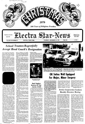 Electra Star-News (Electra, Tex.), Vol. 69, No. 21, Ed. 1 Thursday, December 23, 1976