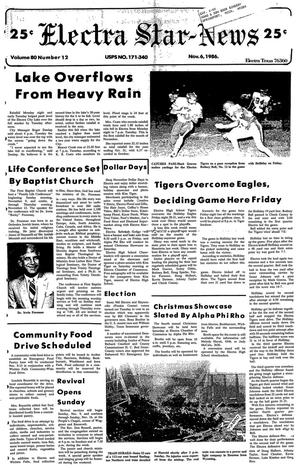 Electra Star-News (Electra, Tex.), Vol. 80, No. 12, Ed. 1 Thursday, November 6, 1986