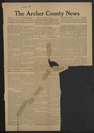 Primary view of object titled 'The Archer County News (Archer City, Tex.), Vol. 19, No. 6, Ed. 1 Friday, August 23, 1929'.