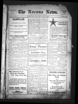 Primary view of object titled 'The Nocona News. (Nocona, Tex.), Vol. 20, No. 26, Ed. 1 Friday, December 4, 1925'.