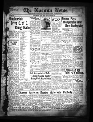 Primary view of object titled 'The Nocona News (Nocona, Tex.), Vol. 30, No. 23, Ed. 1 Friday, November 23, 1934'.