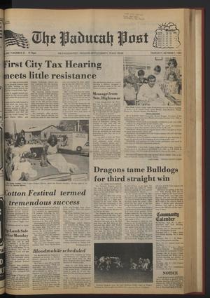 The Paducah Post (Paducah, Tex.), Vol. 75, No. 31, Ed. 1 Thursday, October 1, 1981