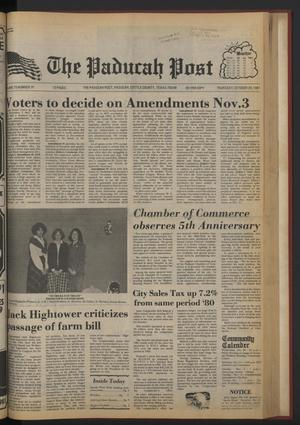 The Paducah Post (Paducah, Tex.), Vol. 75, No. 35, Ed. 1 Thursday, October 29, 1981