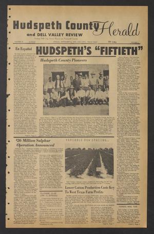 Primary view of object titled 'Hudspeth County Herald and Dell Valley Review (Dell City, Tex.), Vol. 12, No. 1, Ed. 1 Friday, September 8, 1967'.