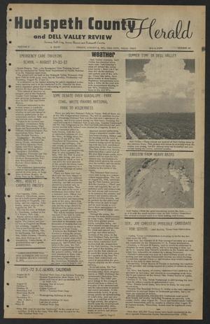 Hudspeth County Herald and Dell Valley Review (Dell City, Tex.), Vol. 15, No. 46, Ed. 1 Friday, August 6, 1971