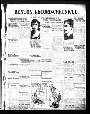 Denton Record-Chronicle. (Denton, Tex.), Vol. 20, No. 183, Ed. 1 Monday, March 15, 1920