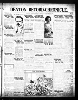 Denton Record-Chronicle. (Denton, Tex.), Vol. 20, No. 151, Ed. 1 Friday, February 6, 1920