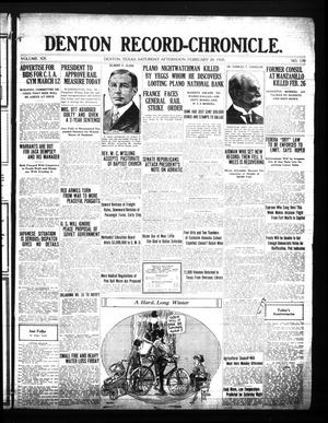 Denton Record-Chronicle. (Denton, Tex.), Vol. 20, No. 170, Ed. 1 Saturday, February 28, 1920