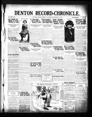 Denton Record-Chronicle. (Denton, Tex.), Vol. 20, No. 181, Ed. 1 Friday, March 12, 1920