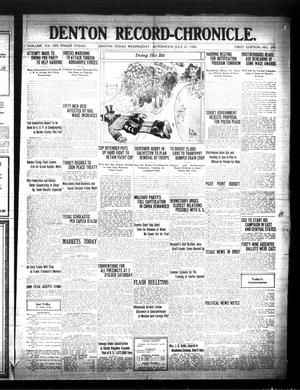 Denton Record-Chronicle. (Denton, Tex.), Vol. 20, No. 293, Ed. 1 Wednesday, July 21, 1920