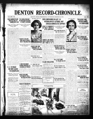 Denton Record-Chronicle. (Denton, Tex.), Vol. 20, No. 179, Ed. 1 Wednesday, March 10, 1920