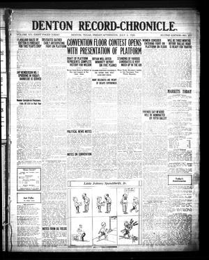 Denton Record-Chronicle. (Denton, Tex.), Vol. 20, No. 277, Ed. 1 Friday, July 2, 1920