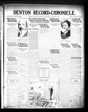 Denton Record-Chronicle. (Denton, Tex.), Vol. 21, No. 55, Ed. 1 Saturday, October 16, 1920