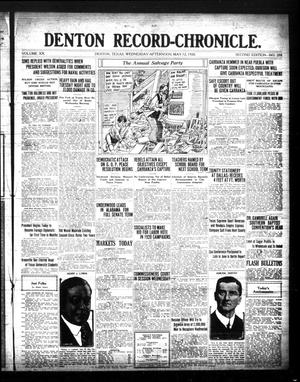 Denton Record-Chronicle. (Denton, Tex.), Vol. 20, No. 233, Ed. 1 Wednesday, May 12, 1920