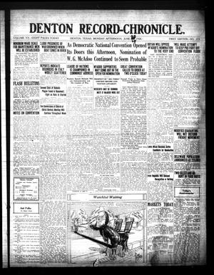 Denton Record-Chronicle. (Denton, Tex.), Vol. 20, No. 273, Ed. 1 Sunday, June 27, 1920