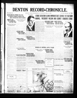 Denton Record-Chronicle. (Denton, Tex.), Vol. 20, No. 209, Ed. 1 Wednesday, April 14, 1920