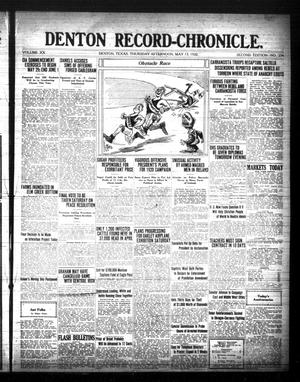 Denton Record-Chronicle. (Denton, Tex.), Vol. 20, No. 234, Ed. 1 Thursday, May 13, 1920