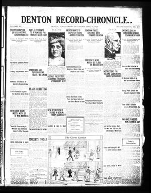 Denton Record-Chronicle. (Denton, Tex.), Vol. 20, No. 211, Ed. 1 Friday, April 16, 1920