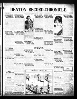 Denton Record-Chronicle. (Denton, Tex.), Vol. 20, No. 155, Ed. 1 Wednesday, February 11, 1920