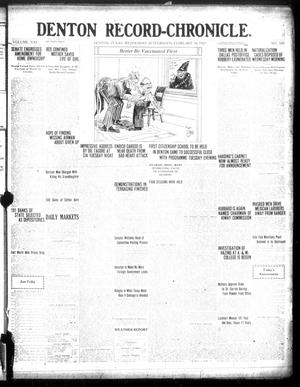 Denton Record-Chronicle. (Denton, Tex.), Vol. 21, No. 160, Ed. 1 Wednesday, February 16, 1921