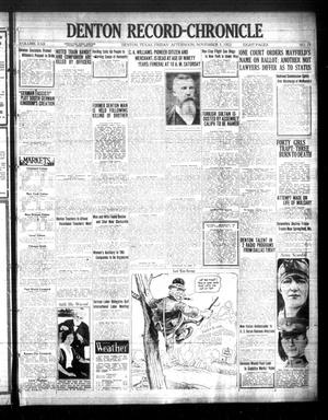 Denton Record-Chronicle (Denton, Tex.), Vol. 22, No. 70, Ed. 1 Friday, November 3, 1922