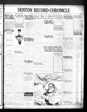Primary view of Denton Record-Chronicle (Denton, Tex.), Vol. 22, No. 84, Ed. 1 Monday, November 20, 1922