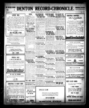 Denton Record-Chronicle. (Denton, Tex.), Vol. 19, No. 113, Ed. 1 Monday, December 23, 1918