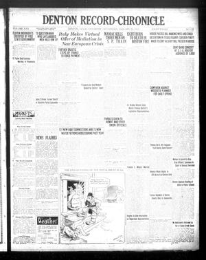Denton Record-Chronicle (Denton, Tex.), Vol. 22, No. 137, Ed. 1 Saturday, January 20, 1923